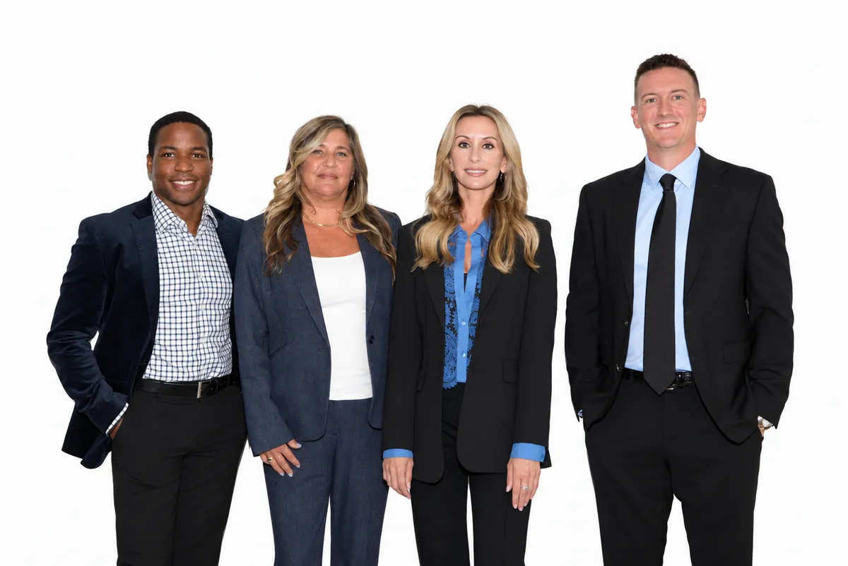Daniel DeBoe, Kelly Valerius, Katheryn Hunsberger, and Eddie Cohen of Cohen Mortgage